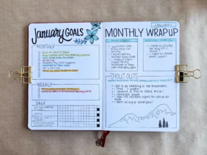 Wie man für Zielsetzung journalt